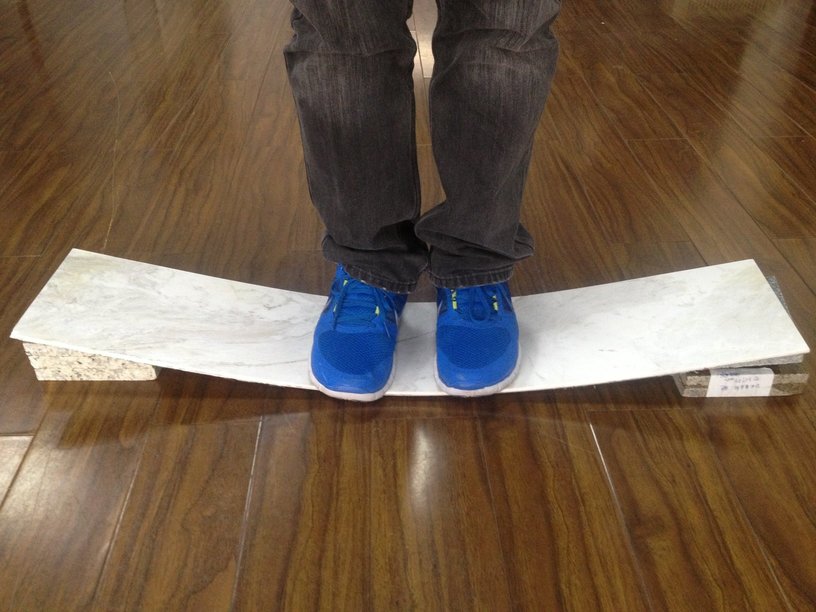 Bending Marble Slabs