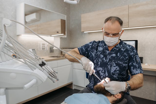 visiting the dentist