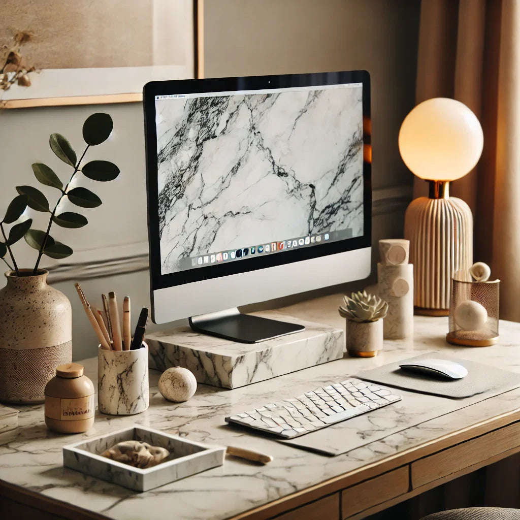 marble desktop design