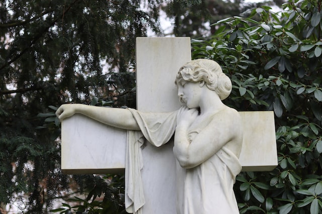 marble carving grave