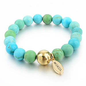 Aquamarine Beaded Bracelet (Available Now) - MIKOL 