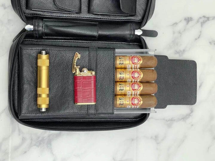 Minimalist Leather Cigar Case 