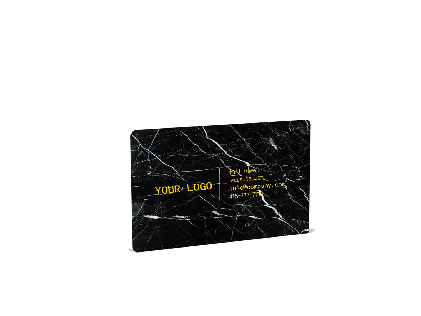 Nero Marquina Marble Business Cards 