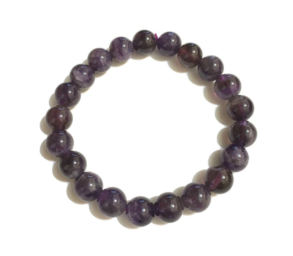 Amethyst stone bead bracelet