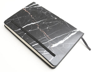 Nero Marquina Marble Notebook (Pocket Size) - MIKOL 