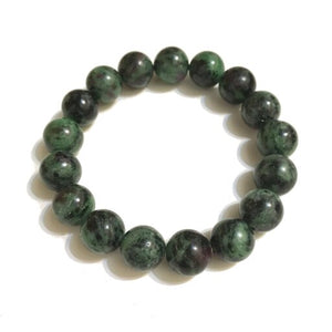 Emerald Green Stone Bead Bracelet - MIKOL
