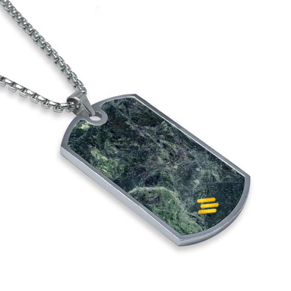 Emerald Green Marble Dog Tag - MIKOL 