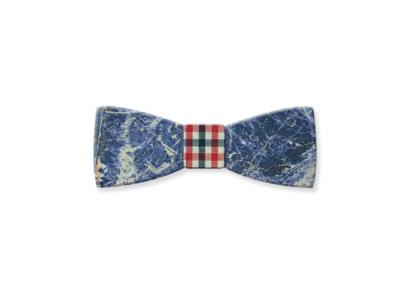 Laguna Blue Gemstone Bow Tie - MIKOL 