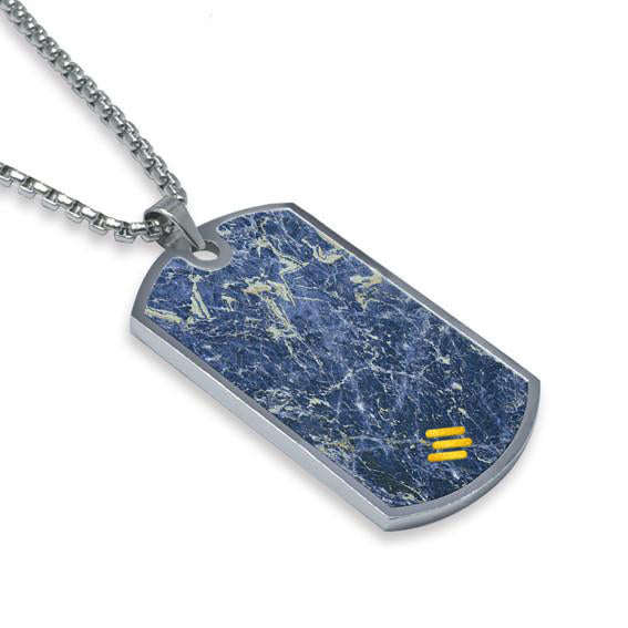 Laguna Blue Marble Dog Tag - MIKOL 