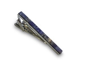 Laguna Blue Gemstone Tie Bar - MIKOL 