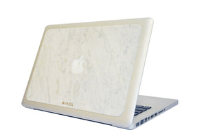Carrara White Marble MacBook Cover - MIKOL 