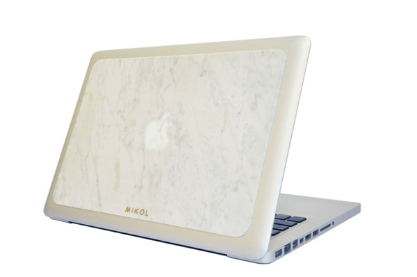 Carrara White Marble MacBook Cover - MIKOL 