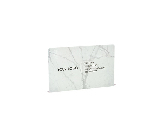 Carrara White Marble Business Cards - MIKOL 