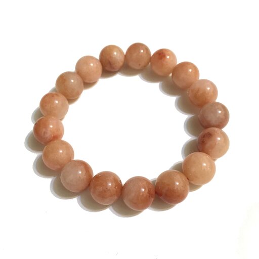Peach Moon Stone bead bracelet